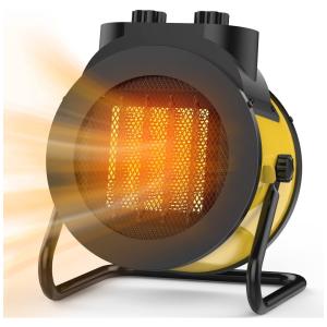 Aquecedor de Ambiente Eletrico de 1500W para Uso Interno, Design de Aquecimento Rápido com Tecnologia Cerâmica PTC e Ângulo Ajustável de