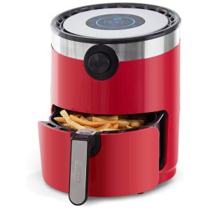 Fritadeira Elétrica AirFryer 2.8L com Painel Digital, 1200W, 110v, DASH DMAF360GBRD02, Vermelho