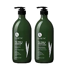 Shampoo Condicionador Luseta Tea Tree Óleo de Argan Todos os Tipos de Cabelo 950ml