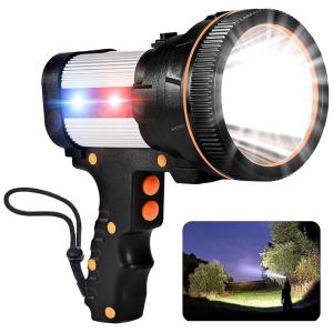 Diskap Lanterna LED Portátil Recarregável 7800LM, IPX4 á Prova dÁgua, 24H, Preta