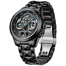 OUPINKE MJ P G3210GJ CG Relógio Masculino Digital Automático, Dourado