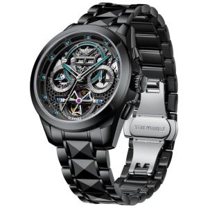 OUPINKE MJ P G3210GJ CG Relógio Masculino Digital Automático, Dourado