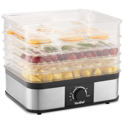 Desidratador de Alimentos 5Trays 250W, VONSHEF 90000201, Preto