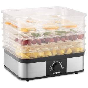 Desidratador de Alimentos 5Trays 250W, VONSHEF 90000201, Preto