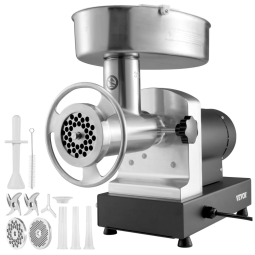 Moedor de Carne Elétrico Profissional Até 249 kg, H, Aço Inoxidável, 850W, 110v, VEVOR Electric Meat Grinder, Vermelho