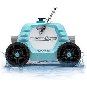 Robô Limpador de Piscina Automático com Tempo de Execução 1,3H, Ofuzzi Winny Cyber 1000, Azul
