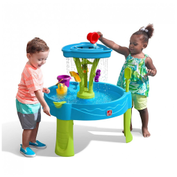 Mesa de Água Infantil Summer Showers Splash Tower, com 8 Acessórios, Sensorial e Ideal para Brincadeiras ao Ar Livre, Para Crianças de 1