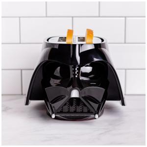 Torradeira 2 Fatias com Tema Star Wars Darth Vader, Acende Luz e Faz Sons, 110V 650W, Uncanny Brands