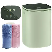 Aquecedor de Toalha Elétrico 26L com Aquecimento Automático, Timer de 60 Minutos e Tempo de Atraso de Até 24H, 110V, DOACE R-165, Marrom