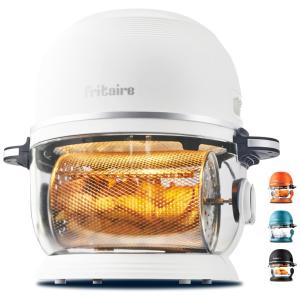 Fritadeira Elétrica Airfryer 6 em 1, 4,7L com Visibilidade 360, sem BPA e Modo de Autolimpeza, 110V 1500W, Fritaire, Branco