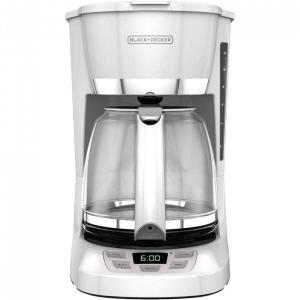 Cafeteira Elétrica Programável 2.8L com Painel Digital, Branca, 110v, BLACKDECKER, Branco