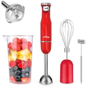 Mixer 4 em 1 Multifuncional com Acessórios, 500W, 110v, ALLKEYS HB 106SB, Vermelho