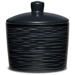 Açucareiro de Cerâmica com Estilo Clássico e Capacidade de 155 gramas, Noritake, Preto