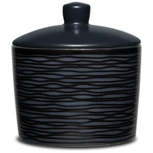 Açucareiro de Cerâmica com Estilo Clássico e Capacidade de 155 gramas, Noritake, Preto