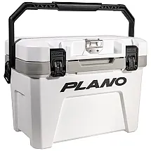 Cooler Caixa Térmica Portátil 14 Litros com Porta Copos, PLANO PLAC1450, Branco