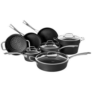 Conjunto de Panelas e Frigideiras Antiaderentes 7 Peças, CUISINART 62I 11, Preto