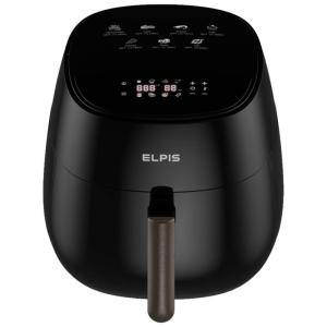 Fritadeira Elétrica AirFryer 8 em 1, Capacidade 4L, Painel Digital, 1400W, 110v, ELPIS, Preto
