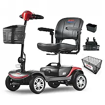 Cadeira de Rodas Elétrica Metro Mobility com Assento para Adultos/Idosos, 4 Rodas, Motor Elétrico, 2 Baterias Removíveis, com Carregador