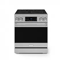 Fogão elétrico de piso 76cm Thor Kitchen Gordon Ramsay vidro cerâmico 5 zonas forno elétrico 129L convecção e grill 220V