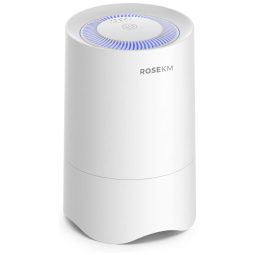 Purificador de Ar para Quarto, Purificador de Ar Mini para Mesa Pessoal, Purificador de Ar com Filtro HEPA para Dormitórios, Animais,Rosekm.