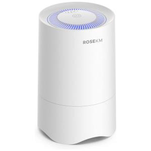 Purificador de Ar para Quarto, Purificador de Ar Mini para Mesa Pessoal, Purificador de Ar com Filtro HEPA para Dormitórios, Animais,Rosekm.