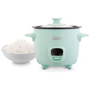 Mini Panela de Arroz a Vapor 480 mL Antiaderente Removível 200W, 110v, DASH DRCM200GBAQ04, Verde