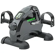 HOMGIM Mini Bicicleta Ergométrica Elétrica Ideal Para Idosos e Treino de Braço/Perna com Tela LCD, Preta e Verde.