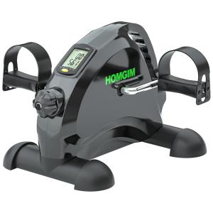 HOMGIM Mini Bicicleta Ergométrica Elétrica Ideal Para Idosos e Treino de Braço/Perna com Tela LCD, Preta e Verde.