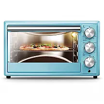 Forno Elétrico de Bancada, 8 Configurações em Aço Inoxidável, 1500W, 110v, GO4MAX, Azul