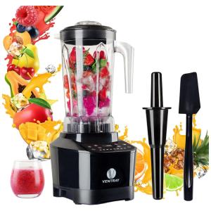 Pro Liquidificador Profissional de 2L com 8 Velocidades e 5 Programas, 1500W, 110v, VENTRAY 600, Preto