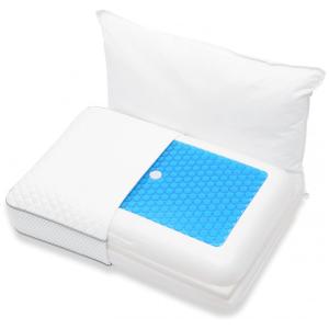 Winthome Travesseiro com Infusão de Gel com Memória Ajustável, 62 x , 1 UN