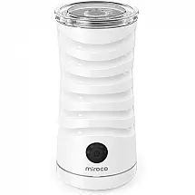Miroco Batedor de Leite Elétrico Espuma e Vaporizador 3 Texturas e 4 Configurações