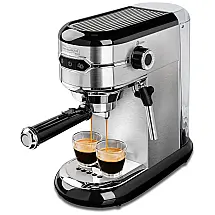 Cafeteira Elétrica Expresso Reservatório 1L 15 Bar de Pressão, 1450W, 110v, MICHELANGELO, Prateado