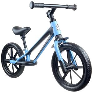 Bicicleta sem Pedal de Alumínio Leve com Rodas à Prova de Explosão para Crianças de 2 a 6 Anos, Mtbkwinn, Preto e Azul