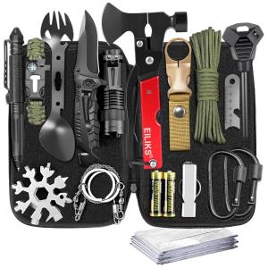 kit de Sobrevivência, Emergência para Acampamento, 20 Peças