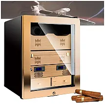 Humidificador de Charutos ZSETG 70L Metálico com Controle de Temperatura e Umidade 240V
