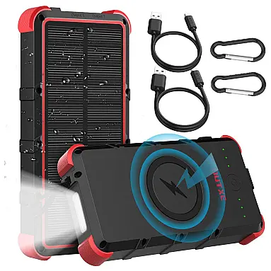 Powerbank Carregador Solar 24000mAh LED