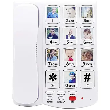 Telefone com Fio para Idosos
