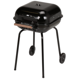 Meco Churrasqueira a Carvão Ajustável Portátil com Rodas, AMERICANA 4100.0.111, Preto