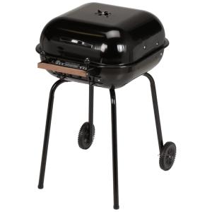 Meco Churrasqueira a Carvão Ajustável Portátil com Rodas, AMERICANA 4100.0.111, Preto