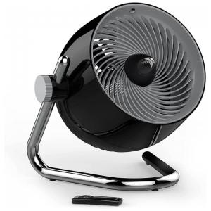 Ventilador de Mesa Pivot6 com 4 Velocidades, Controle Remoto e Eixo Rotativo, 110V 45W, VORNADO CR1 0410 06, Preto