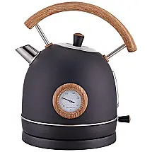Chalira Elétrica Retro de 1.7L com Desligamento Automático, Aço Inoxidável, 1500W, Branca, 110v, TALAFA, Branco