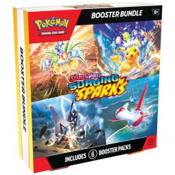 Conjunto boosters Pokémon TCG Scarlet & Violet Surging Sparks Booster Bundle Pokémon multicolorido com 6 pacotes de cartas