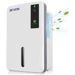 Seavon Desumidificador Portátil de 1.5L Silencioso, 60W, 110V, Área 26 m2