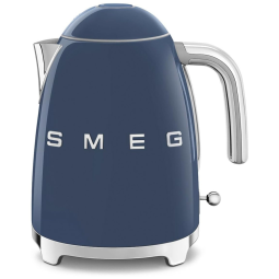 Chaleira Elétrica SMEG 50s Retro Style com Desligamento Automático, Base Removível e Indicador de Água, KLF03NBUS, Azul Marinho