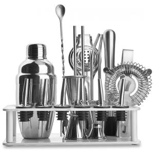 Kit Bn Profissional 10 Peças em Aço Inoxidável com Suporte, YIFEI2013 SHOP, Prateado