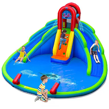 Parque aquático inflável BOUNTECH azul,