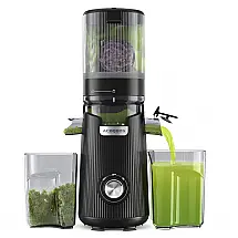 Espremedor de Sucos ACOQOOS, Pressão Fria para Frutas e Vegetais Inteiros com Funil Largo de 13,5 cm (Capacidade 1,8L), Fácil de Limpar
