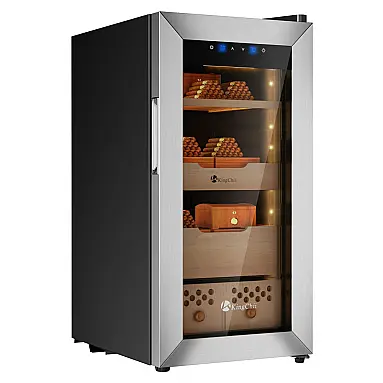 Humidor Elétrico KingChii JC-50A Prateado