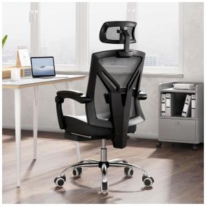 Cadeira reclável ergonômica para escritório, preta, HBADA HDNY115BMJ, IN, Preto